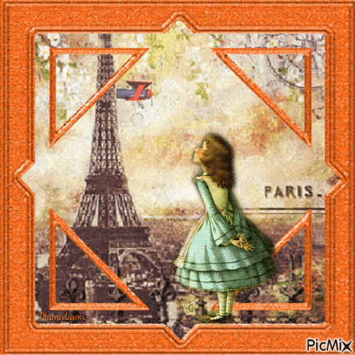 Enfant à Paris. - GIF animado gratis