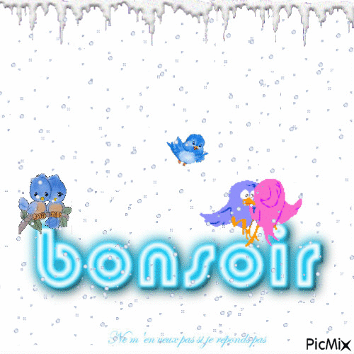 bonsoir - GIF animado gratis