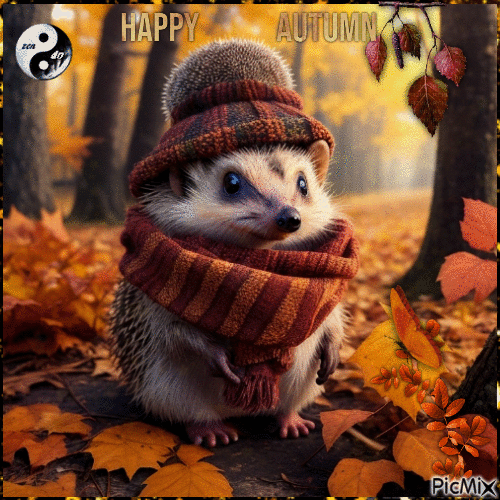 Happy autumn - GIF animé gratuit