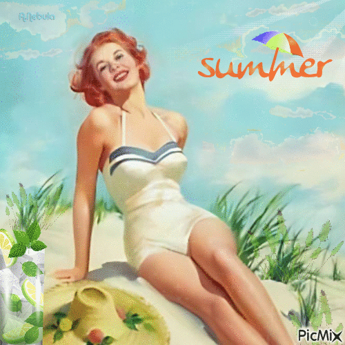 vintage summer-contest - Animovaný GIF zadarmo