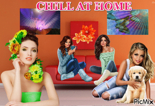 chill at home - Бесплатный анимированный гифка