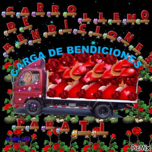 Carro de bendiciones - Бесплатный анимированный гифка