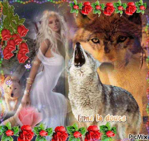 La dame aux loups - GIF animado gratis
