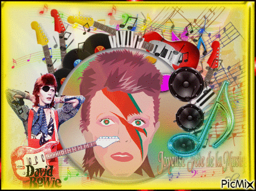 David Bowie - Gratis animerad GIF