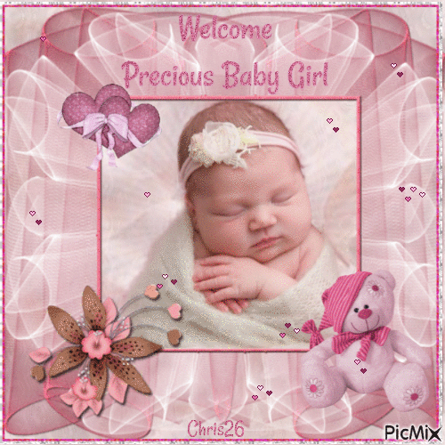 Welcome  Baby Girl ****Contest**** - Zdarma animovaný GIF