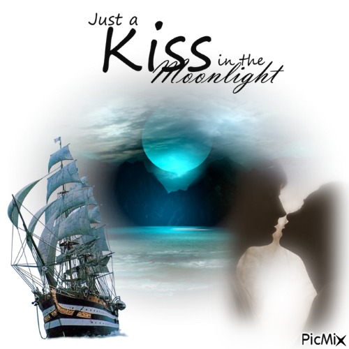 Just A Kiss In The Moonlight - ücretsiz png