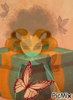 Saliendo mariposas - Ilmainen animoitu GIF