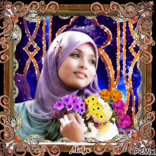 beautiful muslim - Бесплатный анимированный гифка