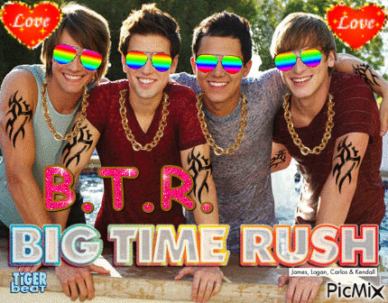 Big Time Rush - Бесплатный анимированный гифка