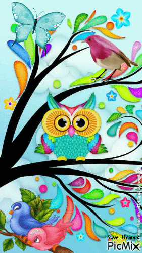 bright birds - Darmowy animowany GIF