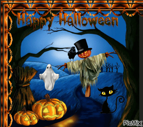 "Happy Halloween" - Бесплатни анимирани ГИФ