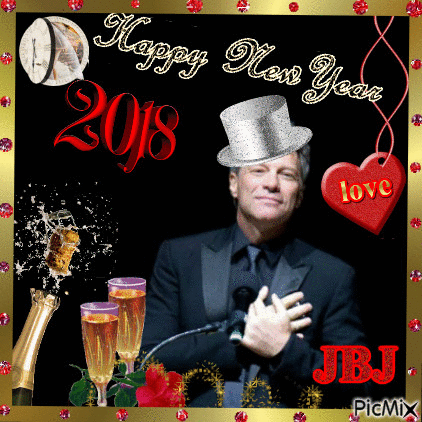 HAPPY NEW YEAR JBJ - Бесплатный анимированный гифка