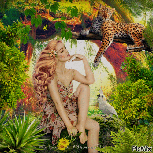 jungle fantasy - Gratis animeret GIF
