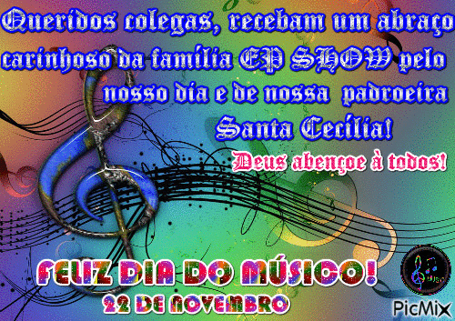 DIA DO MUSICO - Бесплатный анимированный гифка