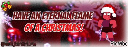 #Have An Eternal Flame of a Christmas! - Banner# - Ilmainen animoitu GIF