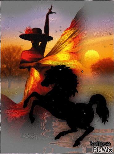 Black Horse - Ingyenes animált GIF