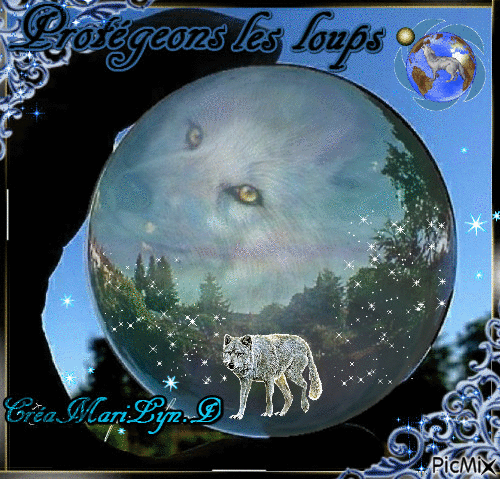 Protégeons les loups - Δωρεάν κινούμενο GIF