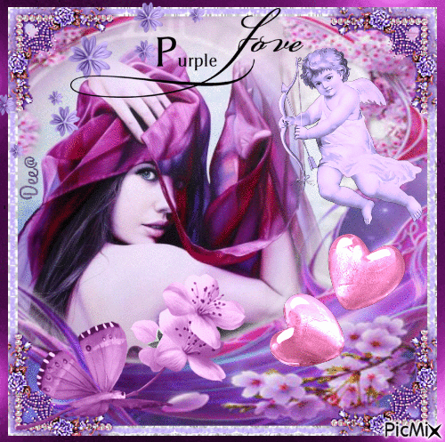 Purple Love - Free animated GIF