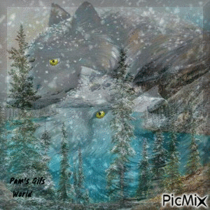 Mountain Snow - GIF animé gratuit