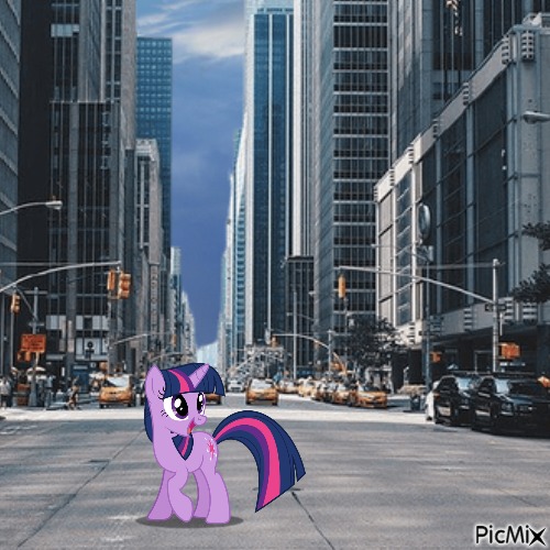 Twilight Sparkle in New York City - gratis png