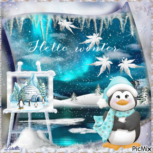 Hello Winter - Ingyenes animált GIF