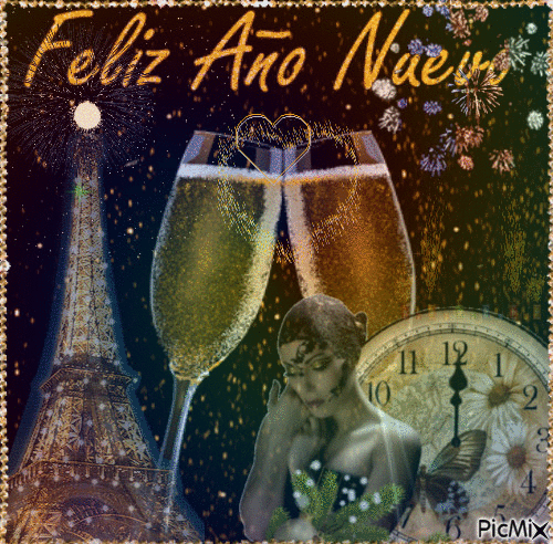 Feliz Año Nuevo!! - GIF animé gratuit
