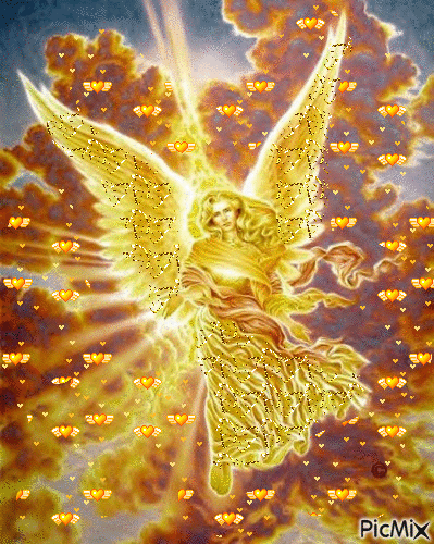 golden angel - Ilmainen animoitu GIF