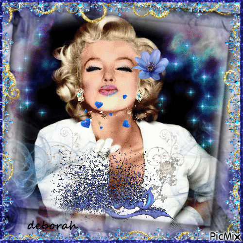 Marilyn Kiss me... - Ilmainen animoitu GIF