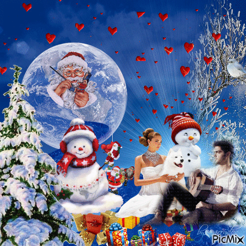Natal na lua - Ingyenes animált GIF