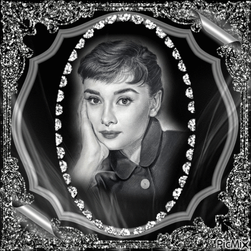 Audrey Hepburn, Actrice Britannique - 免费动画 GIF