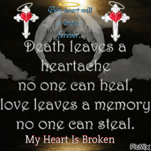 My HEART is broken forever - Bezmaksas animēts GIF