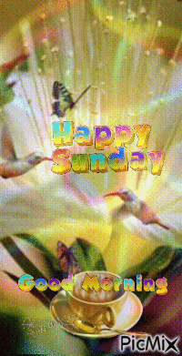 Good Morning Happy Sunday - GIF animate gratis