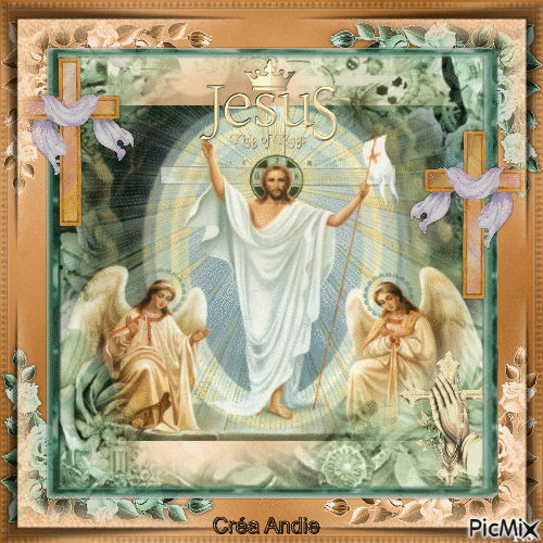 Jésus, La Résurrection - Бесплатный анимированный гифка