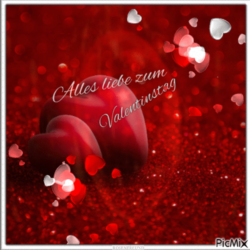 Alles liebe zum Valentinstag - GIF animado grátis