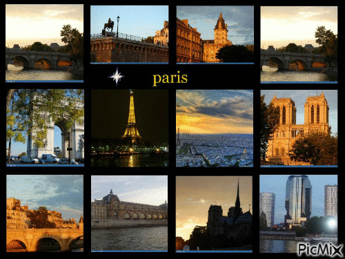 monuments de paris - Animovaný GIF zadarmo