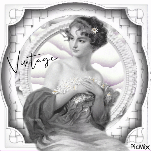 Vintage Lady - Бесплатни анимирани ГИФ