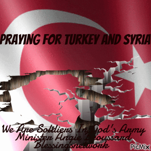 Praying for Turkey and Syria - Darmowy animowany GIF