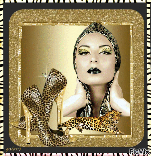 Cheetah Print - GIF animasi gratis
