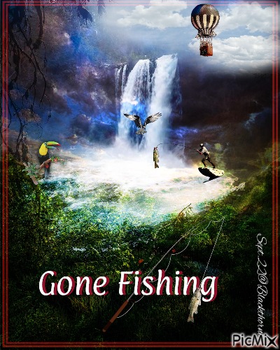 Gone Fishing - png gratuito