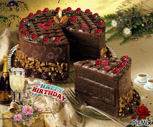 Birthday Cake - Ingyenes animált GIF