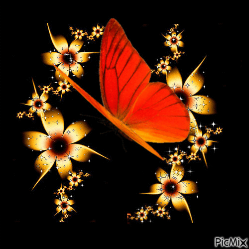 borboletas - Nemokamas animacinis gif