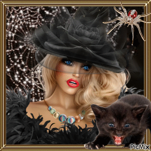 black cat 😻❣ - Besplatni animirani GIF