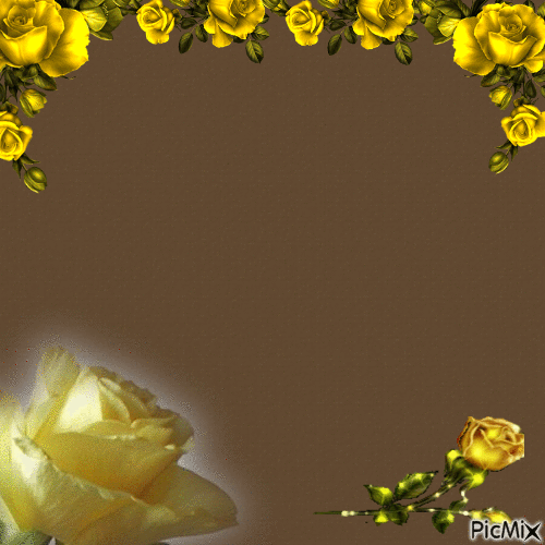 Yellow rose - Free animated GIF