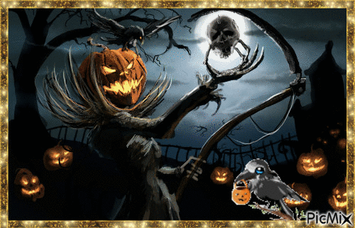 Halloween Raven - Free animated GIF