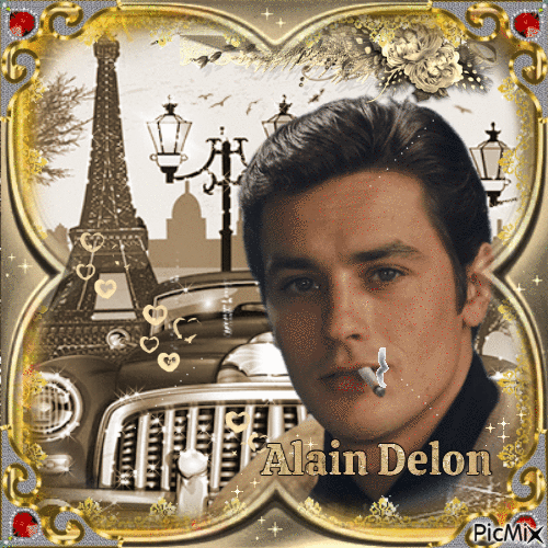 Alain Delon - Darmowy animowany GIF