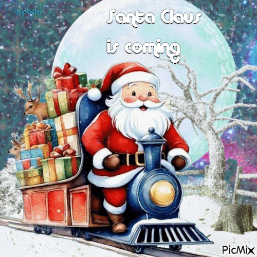 Santa Claus is coming-contest - Free animated GIF