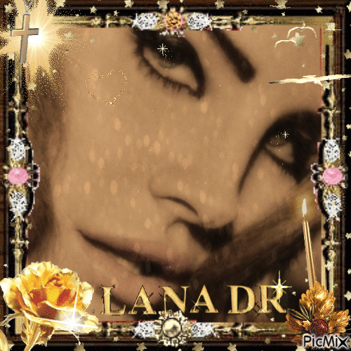 Lana Del Rey Golden Flame - Free animated GIF