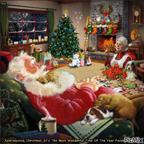 Χριστούγεννα_Christmas_It's The Most Wonderful Time Of The Year Facebook Page - 免费动画 GIF