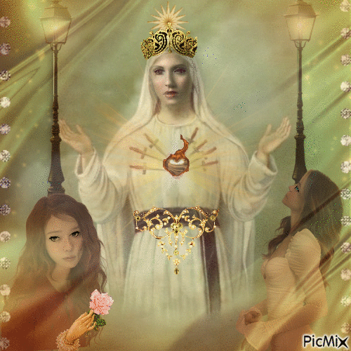 Mary, Flame of Love. - Zdarma animovaný GIF