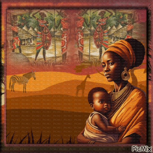 La beauté de l'Afrique. - Zdarma animovaný GIF